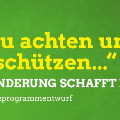 Der neue Grundsatzprogrammentwurf der GRÜNEN
